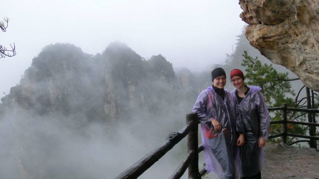 Plastic raincoats like proper Chinese tourists!