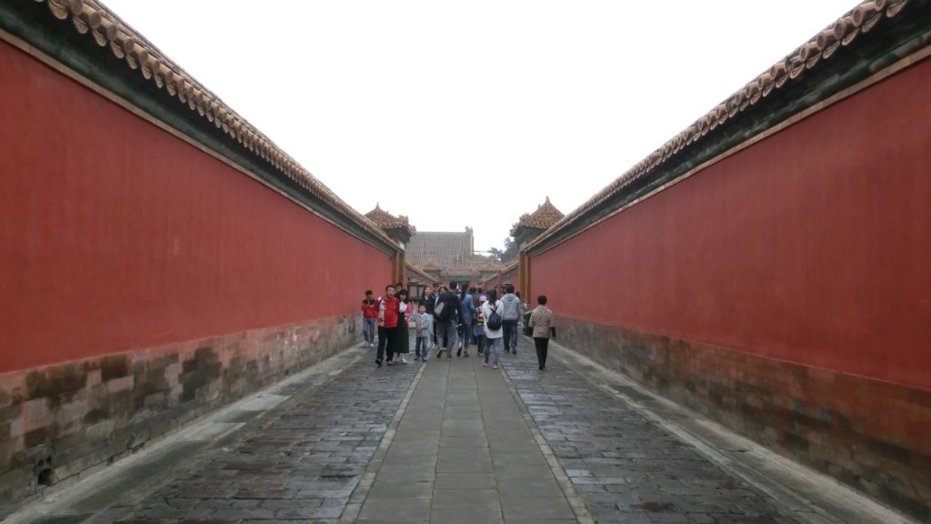 Red walls as far as the eye can see...