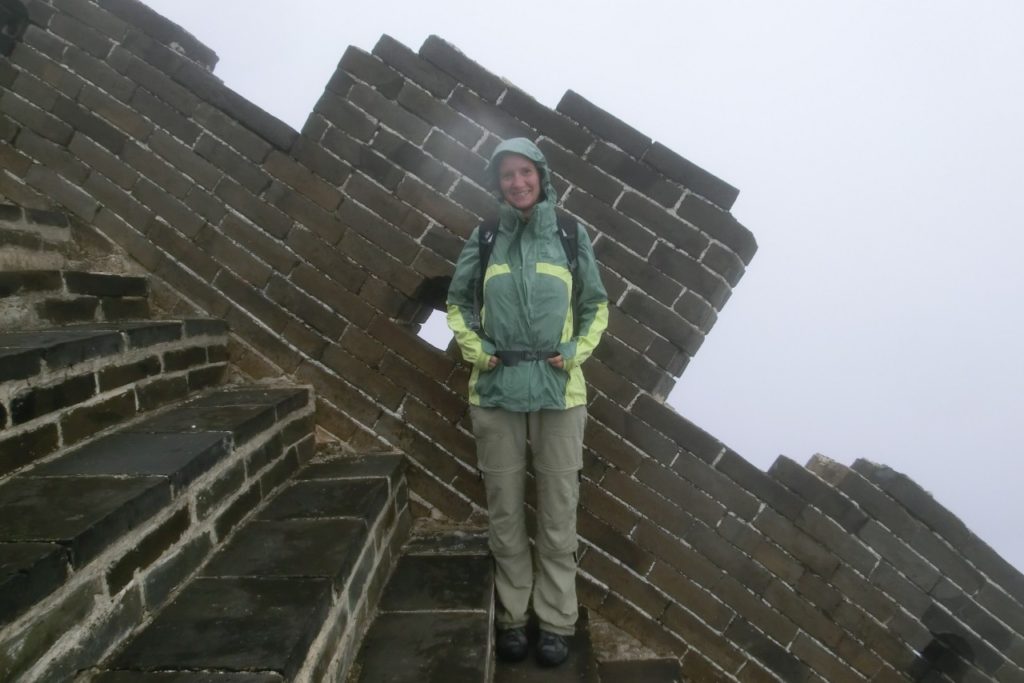 Die schiefe Große Mauer, China