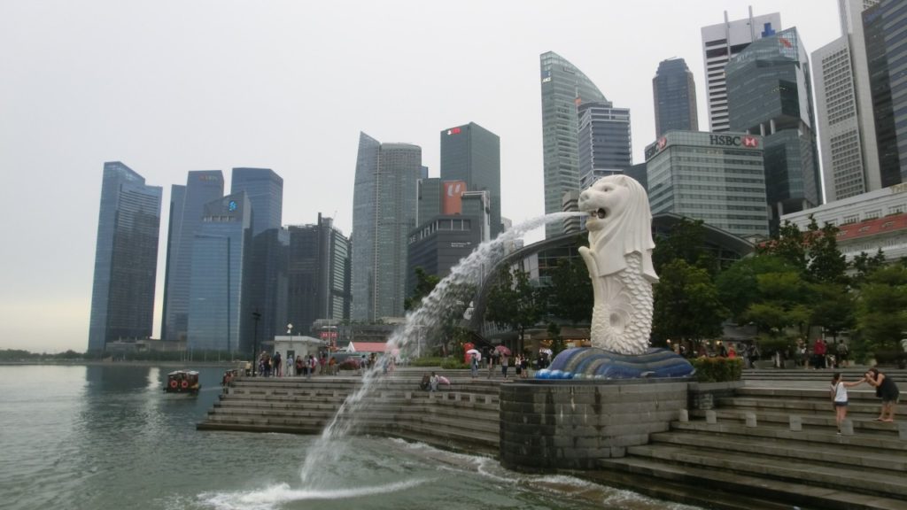 Der Merlion, das Wahrzeichen von Singapur